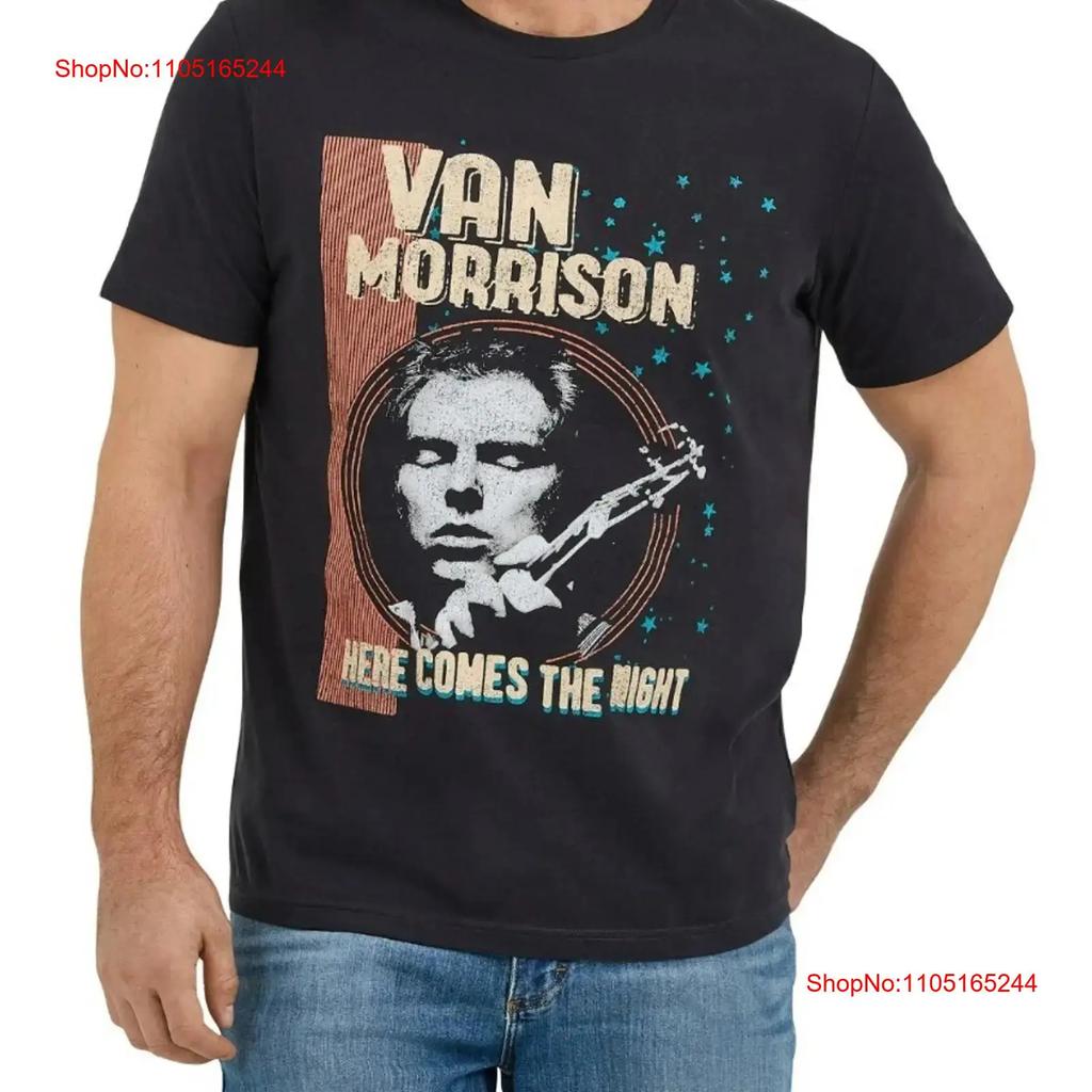Unisexs Van Morrison Here Comes The Night Black T Shirt Vintage Stylish Casual Unisex Fashion Comfortable Designer Clothes