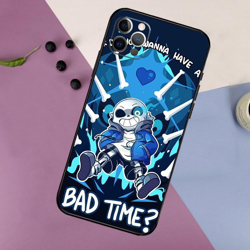 Чехол Undertale Sans для iPhone 16 15 14 13 12 11 Pro Max 7 8 Plus XR XS Max X Защитная крышка для телефона
