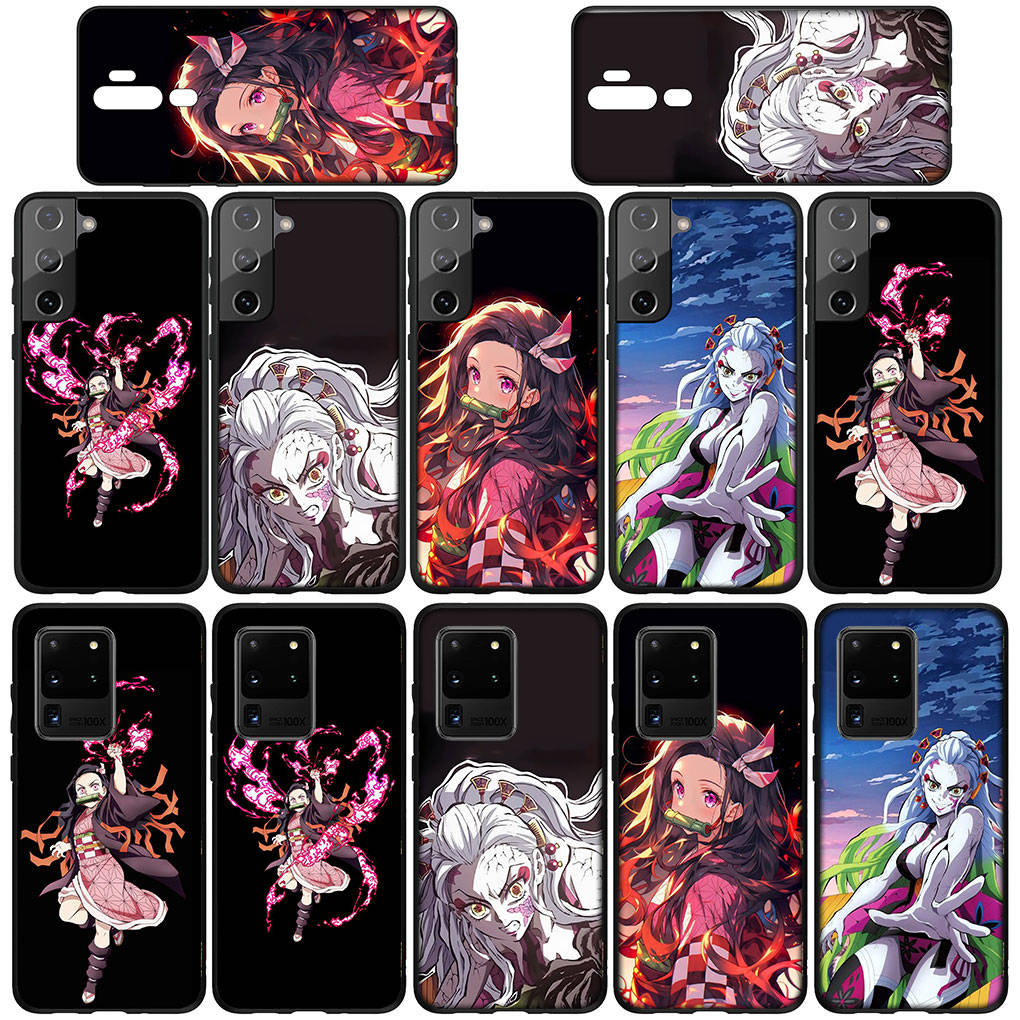 Для Samsung Galaxy S24 S23 iPhone 16 15 14 Xiaomi Redmi Note 13 12 11 10 8 Plus 9 Pro Max X XR Чехол для телефона Demon Slayer Nezuko Daki Gyutaro OPPO Huawei