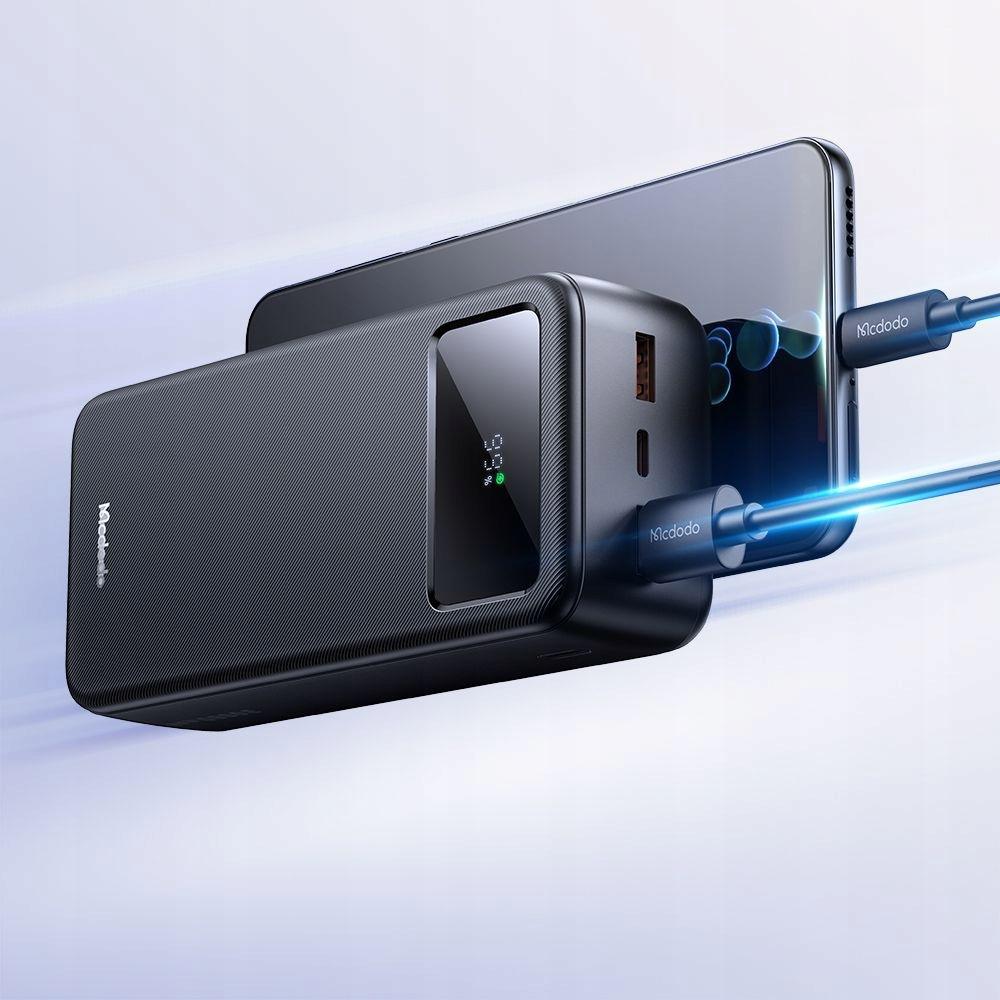 Mcdodo Duży Powerbank 30000 Mah Szybkie Ładowanie 3 X Usb-C Usb-A Czarny