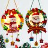 Snowman Elk Father Christmas Pendant Light Up Christmas Pendant Children Handmade Diy Wreath Christmas Tree Decoration Gifts