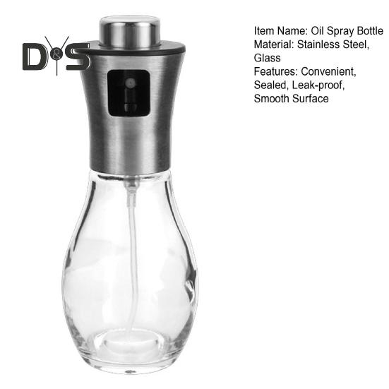 Многоразовый масляный распылитель, пищевой прочный прессовый дозатор оливкового масла