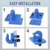 2x 3/8" Bolt On Tractor Bucket Grab Hooks Fits Loader Tractor Bucket Heavy Duty