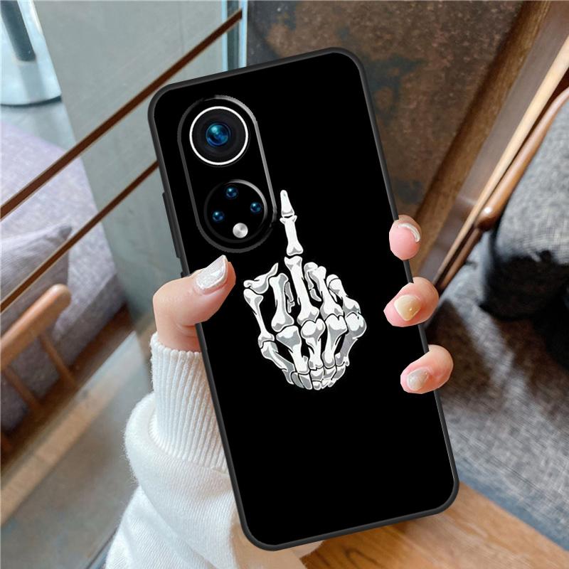 Cartoon Middle Finger Case For Honor Magic 5 Pro 50 70 90 Lite X6 X7 X8 X9 8X 9X Honor X7a X6a X8a X9a X9b Cover