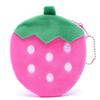 Kawaii Fruits плюшевый кошелек для монет для детей на молнии, кошелек для мелочи, женский кошелек для денег, сумка для девочек, мин.