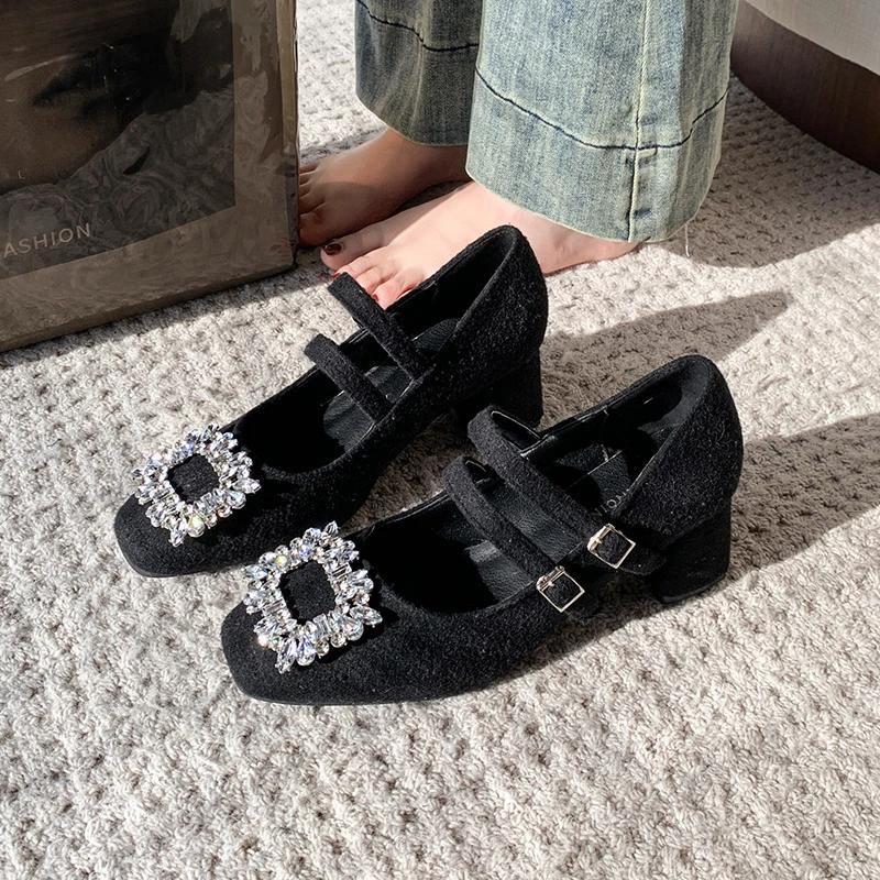 Женские туфли с пряжкой и ремешком, женские туфли на высоком каблуке, модные туфли с леопардовым принтом для офиса и карьеры, новые, с кристаллами, бестселлеры, туфли на каблуке для женщин