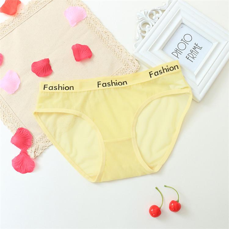 Сексуальные трусики для женщин, бесшовные трусы ikule, прозрачное нижнее белье из сетчатой ​​пряжи с низкой талией N04