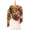 Spring Autumn Winter Shawl Ladies Plaid Triangle Scarf