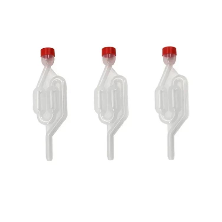 1/3/5 шт. Домашнее пивоварение Вино Ферментация Гидрозатвор Пластиковый Пузырьковый Уплотнитель Односторонний Выпуск Клапан с Водяным Затвором Многоразовый Пивной Инструмент Гидрозатвор