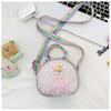 Bow Cartoon Cute Girl Pattern Childrens Shoulder Bag With Design Sequins