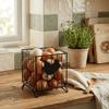 Rustic Egg Gathering Basket Sturdy Candy Storage Basket Hen Pattern Storage Basket  Kitchen