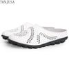 Ladies Shoes Casual Low Band Flat Bottom of Dermis Doug Shoes Women Soft Flat Shoes