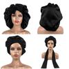 Women Satin Bonnet Long Hair Care Sleep Hat Cap Night Silk Feel Head Wrap Turban