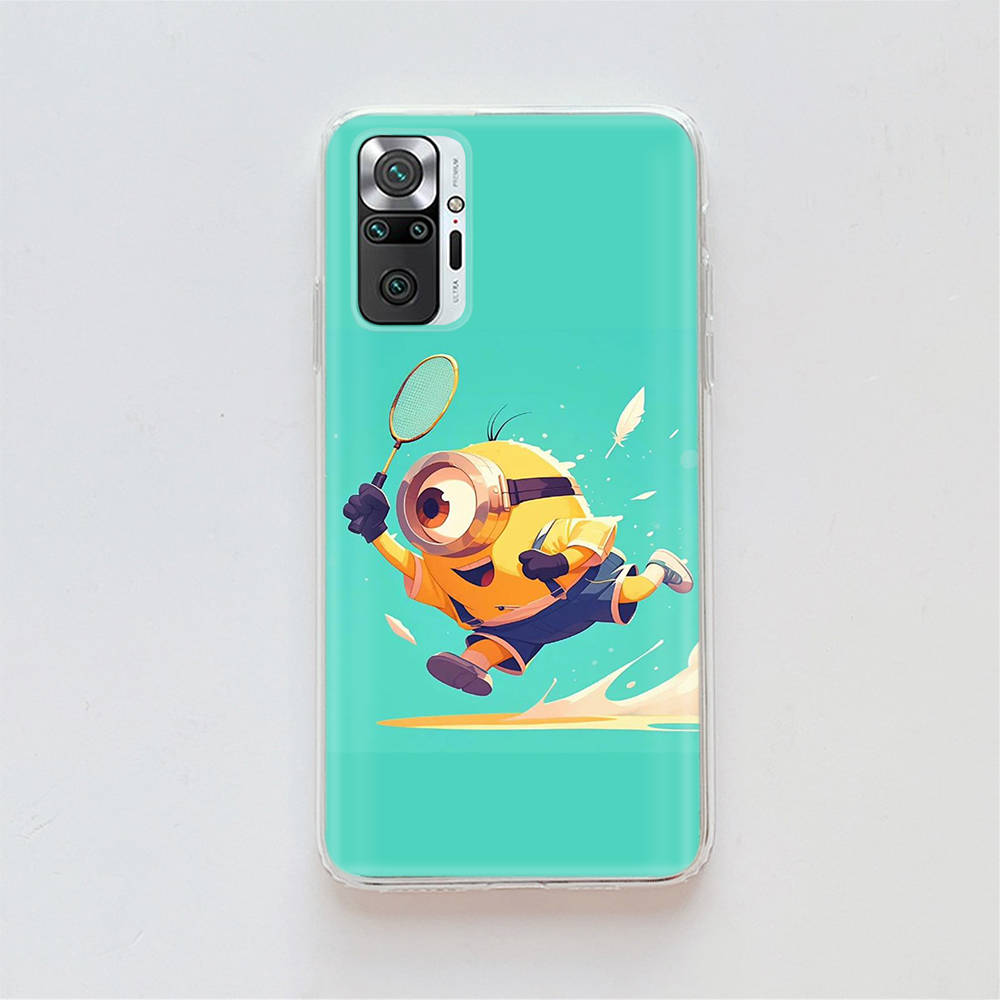 Прозрачный чехол для Samsung A04 A14 A23 A34 A54 M23 M33 M52 M53 Realme Narzo 50 50I 50a Prime C35 C55 C30S 10 9 Pro M-77 Миньоны мультфильм