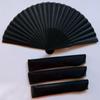 Черный ручной веер, винтажные складные веера, сувениры для свадебной вечеринки, складные декоративные веера для танцевальной домашней вечеринки