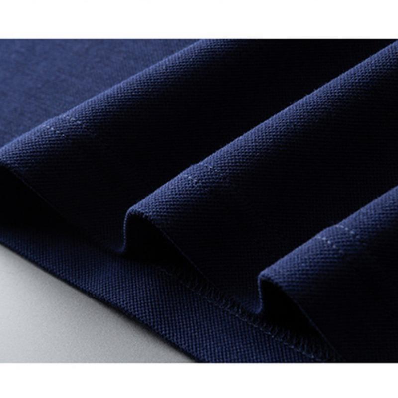 Мужская полосатая рубашка-поло с длинными рукавами, летняя модная повседневная дышащая футболка-поло, мужской брендовый топ с вышивкой