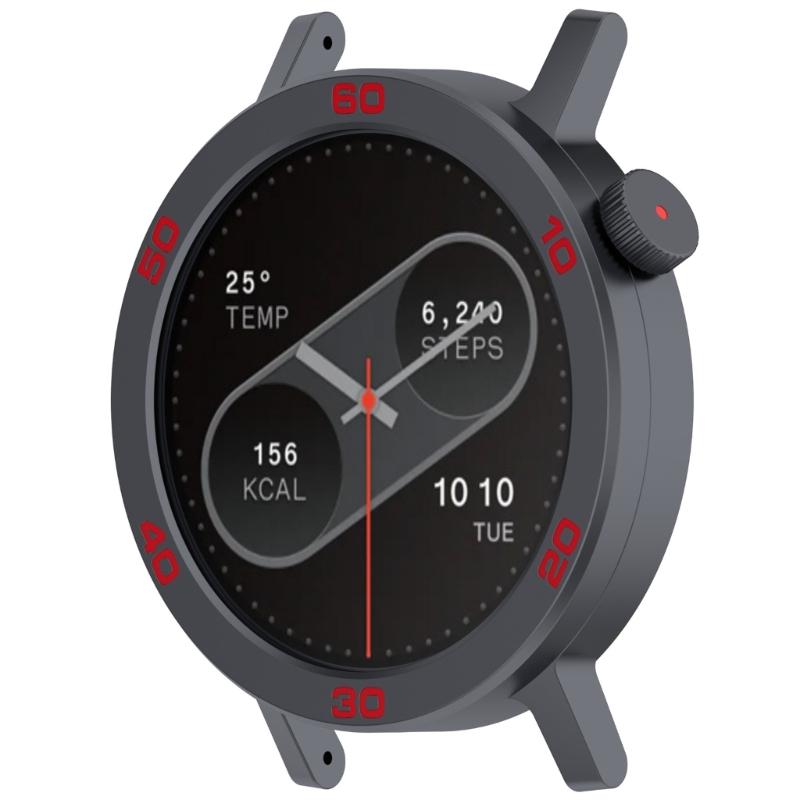 Bezel Rings Screen Protector for CMF Watch 2 Smartwatch Frame Cover with Tempered Film Replacement Protector Bumper