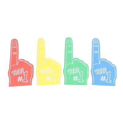 4 шт., спортивный вентилятор, пенопластовый палец, большой, для поддержки, реквизит для черлидинга, спортивные принадлежности для тематических вечеринок, красный