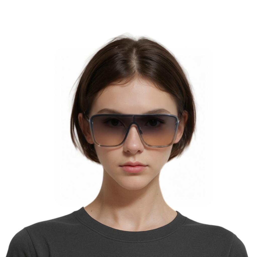 Saint Laurent Gradient Mask Sunglasses Silver Unisex Eyewear SL-364-MASK009