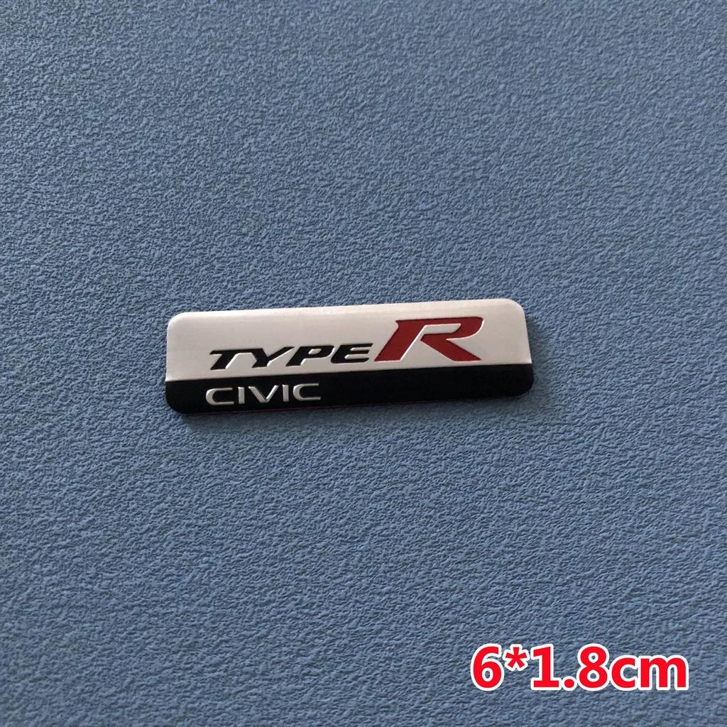 AAALZ1 Aluminum Car Body Fender Trunk Decal Badge for Honda Civic FIT Accord CRV CRZ CRX HRV Odyssey City B-Series D-Series H-Series Rs