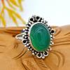 Green Onyx Ring Handmade 925 Sterling Silver Ring, Silver Onyx Ring, Bohemian Jewelry