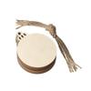 10Pcs Wooden Christmas Ornaments Unfinished Wood Slices with Holes Wooden Blanks Pendants for Kid DIY Craft Christmas Tree Decor