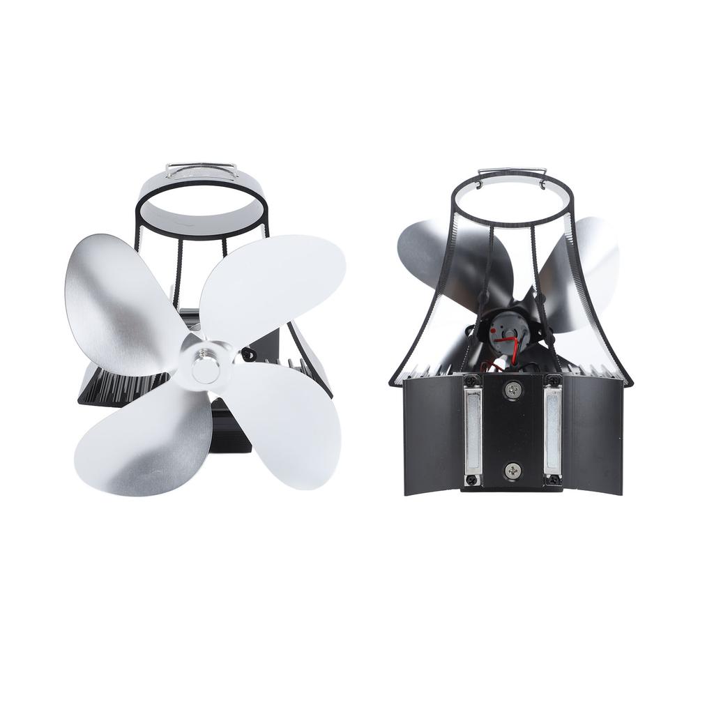 Трубный вентилятор для камина Магнитная установка Самогенерируемое электричество Настенный Тихий Безопасный 4