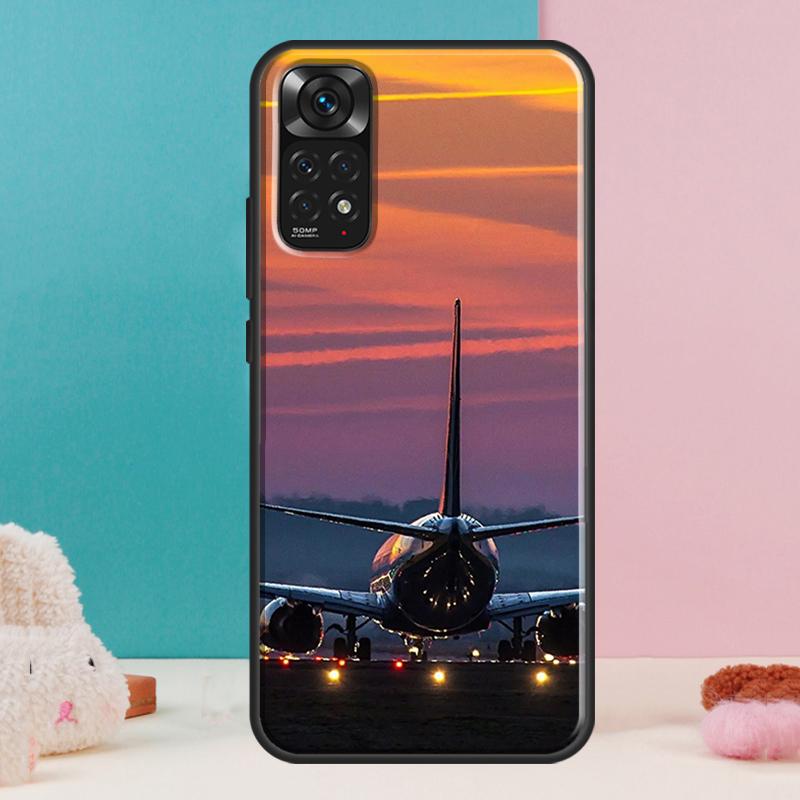 Кейс для телефона Xiaomi Redmi Note 12 11 10 9 8 Pro 9S 10S 11S 12S Redmi 12C 9A 9C 10A 10C с рисунком самолета, для полетов и путешествий, Чехол