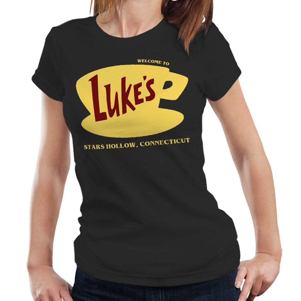 Футболка Lukes Coffee Diner Полуприлегающая Женская Gilmore Girls ТВ Смешная