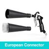 BEAR FORCE Tornado Vortex Air Cleaning Gun, 360° Rotating Tip, 1/4" Quick Plug, 6-9.2 Bar Car Detailing Blow Gun with Brush Attachment
