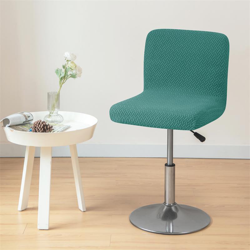 Сплошной цвет с короткой спинкой, эластичный чехол для барного стула, чехол для сиденья, чехол для отеля, банкета, обеденного стула