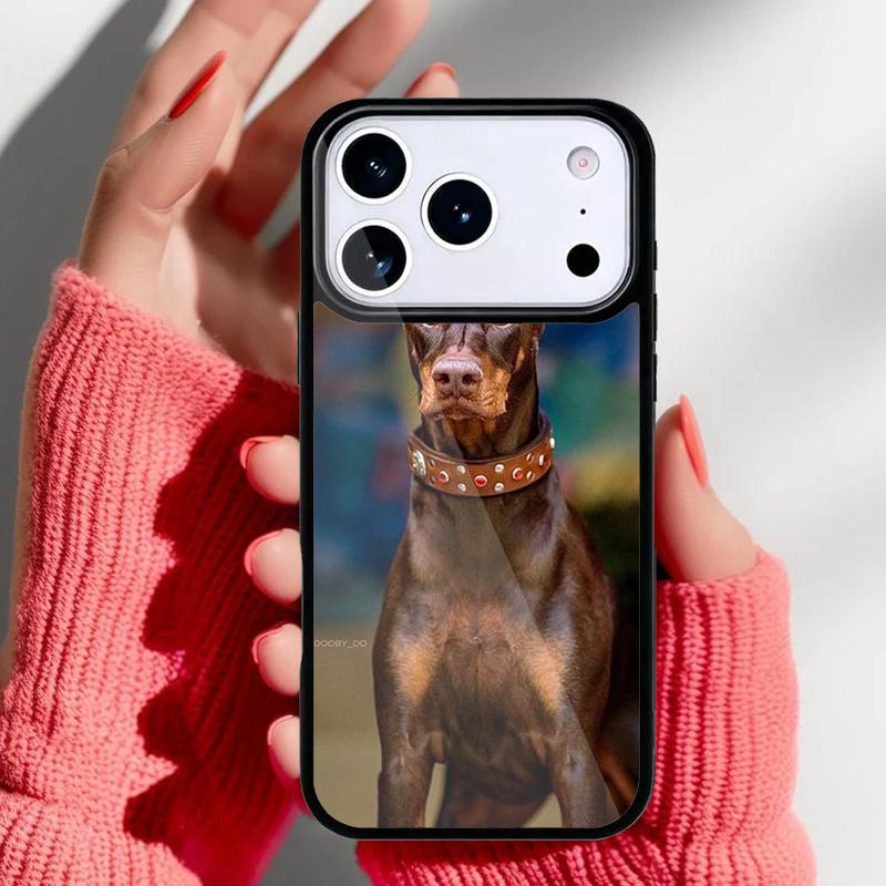 CUTE DOBERMAN DOG BREED Phone Case for iPhone 17 16 15 14 13 Pro Max Back Cover for 12 11 Pro Coque