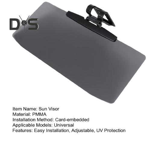 Удлинитель солнцезащитного козырька автомобиля Поляризованный автомобильный козырек для защиты от ультрафиолета Антибликовый Простая установка Регулируемый угол Универсальный размер Безопасные аксессуары для вождения