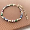 2024 New Summer Bohemian Style Colorful Stone Bracelet Fashion Instagram Vacation Style Natural Stone Bracelet For Women Men Gift