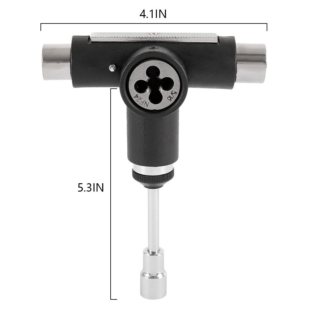 Wrench Semi-automatic T-shape Skate Tool Skateboard Tool Skateboards Wrench Skateboard Repair Tools