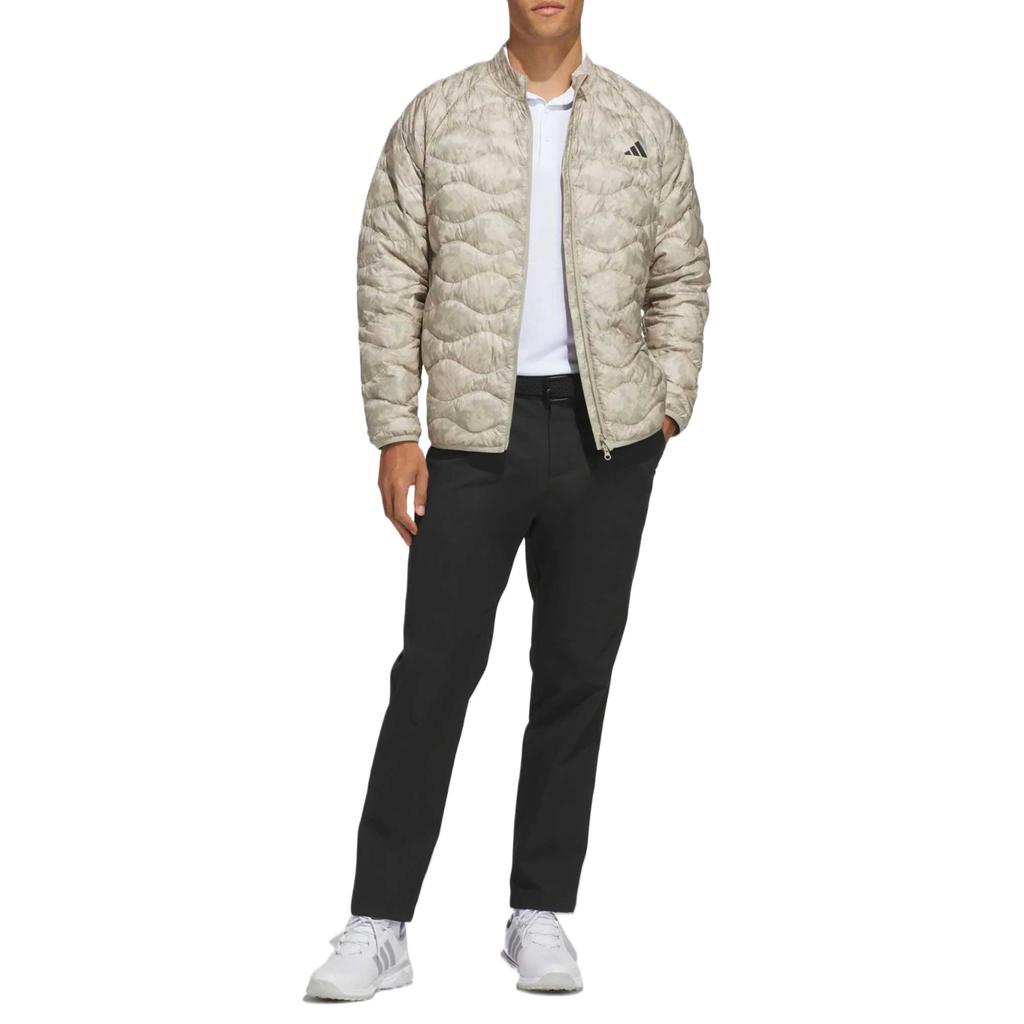 Adidas Down Jackets Men's Khaki Brown Stand Collar Moderate