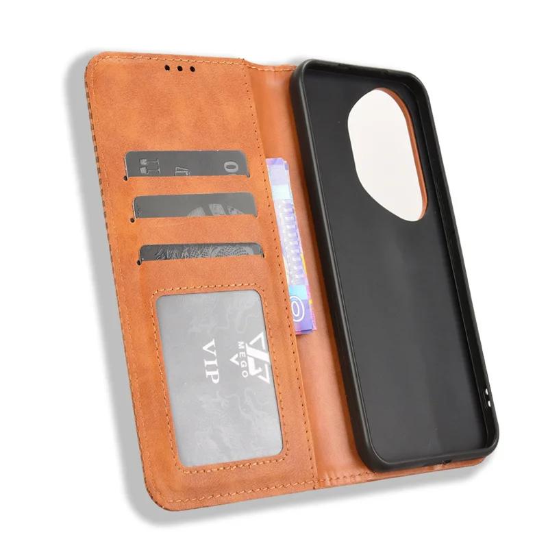 Чехол-книжка в стиле ретро из кожи для Honor 400 Pro, магнитный чехол-кошелек с отделением для карт для Honor 400 Lite, чехлы для телефонов Honor400