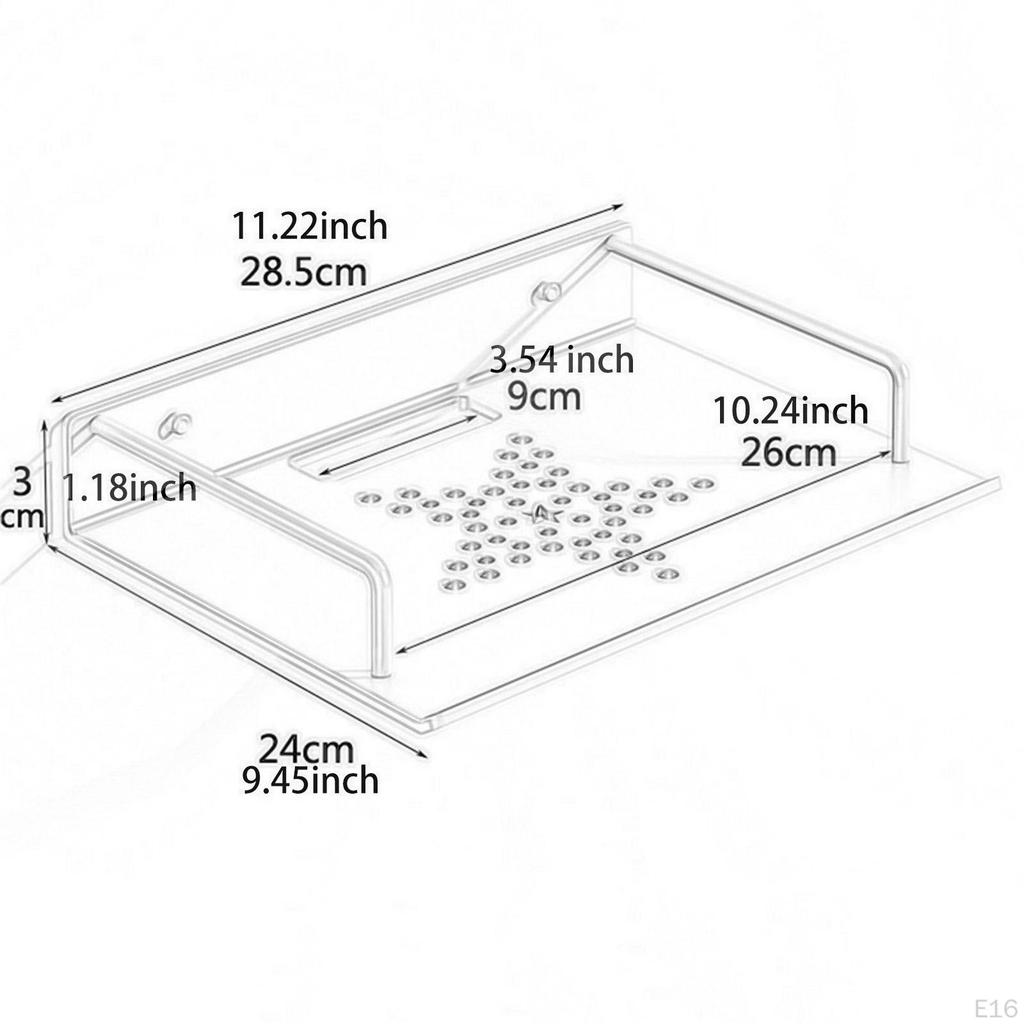 Подвесная полка для настенного крепления DVD-плеера, хранения игр