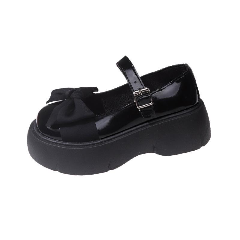 Туфли Мэри Джейн Женские Туфли С Толстой Подошвой Большие Туфли Лето Весна Бантик Мягкие Туфли Sister Single