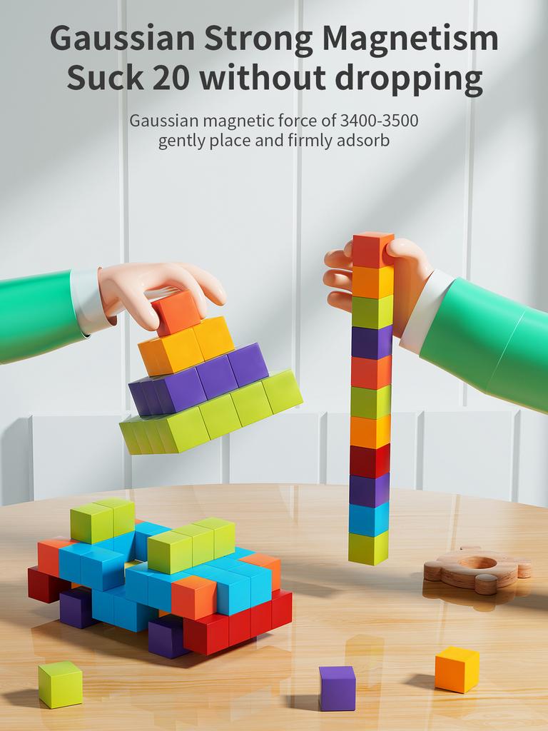 Diy Magnetic Small Block Building Blocks Children Magnetic Assembled Educational Toys Gift