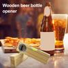 Гравированный деревянный уровень-открывалка для бутылок, декоративный барный пивной открыватель, бамбуковая открывалка для бутылок, элегантный барный аксессуар