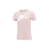 Breathable Casual Crew Neck Short Sleeve T-Shirt Women Tops Oxford-Pink BV6170-601