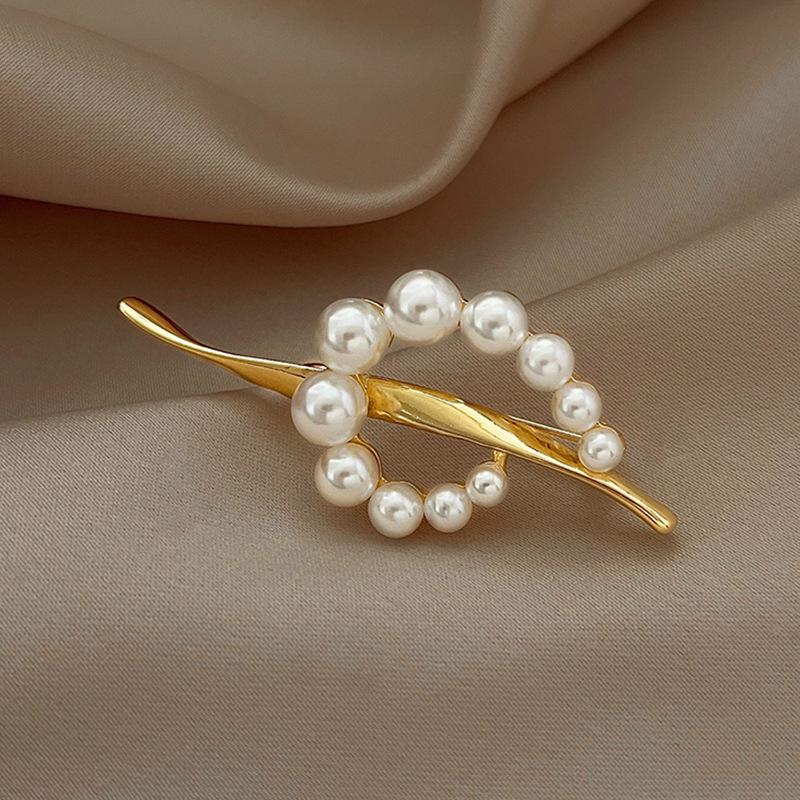 High-End Brooches, Women'S Sense Of Luxury, Niche, High-End Pins, Elegant Temperament, Fixed Clothes, Suits, Pearl Jewelry
