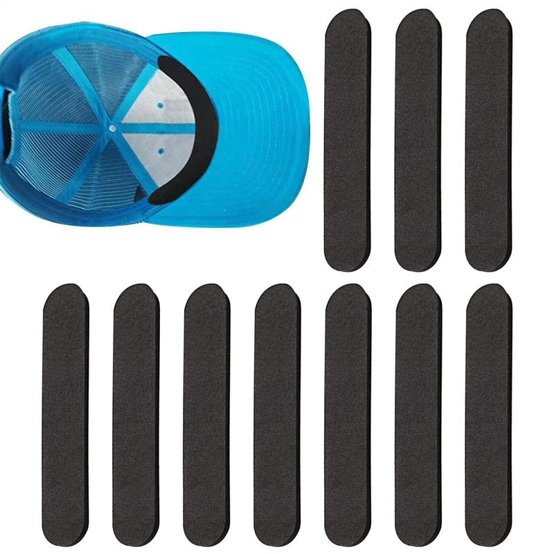 10 Pcs Hat Adjuster Bands Adhesive Hat Sizing Pads For Fit Adjuster Inserts For Fisherman's Hats Baseball Caps Hat Size Adjuster