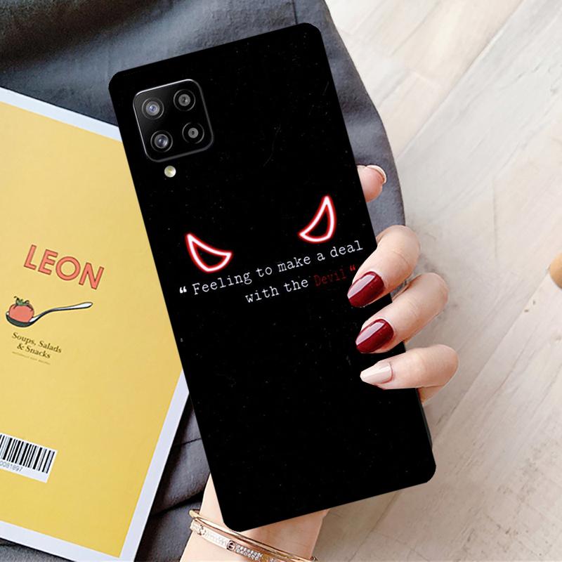 Чехол Devil Angel для Samsung Galaxy A55 A35 A15 A22 A32 A52 A54 A34 A14 A53 A33 A56 A36 A26 A16 A05 A06
