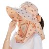 Female Summer Sun Hat Uv Protection Removable Face Mesh Neck Flap Shawl Hat
