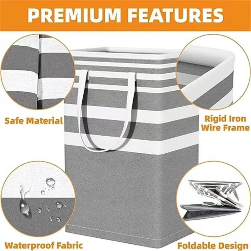 Foldable Waterproof Laundry Basket Simple Style Large Capacity Basket Laundry Basket Household Use