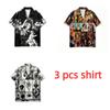 Summer Fashion Vintage Virgin Mary Printing Shirt Hawaiian Beach Vacation Clothing Men's Street Style Shirt Daily Men's and Women's Shirt
