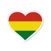 Aimant Coeur Drapeau Bolivie - Multicolore - 9 Cm - 50 Pièces - Résine Synthétique - Mixte