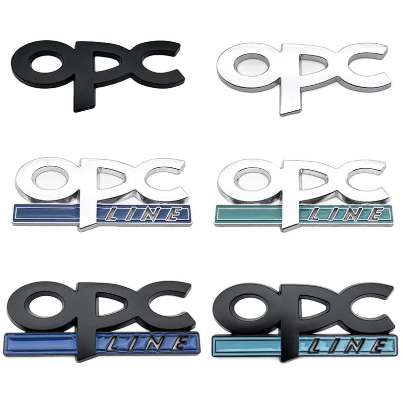 Эмблема OPC Line Значок на решетку радиатора Наклейки на заднюю часть Логотип Для Opel Astra G H J K F Corsa D Zafira B Insignia Mokka Regal Аксессуары